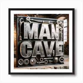 Man Cave Sign 1 Art Print