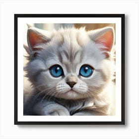 cute cat 2 Art Print