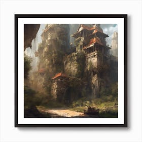 Fantasy Castle 22 Art Print