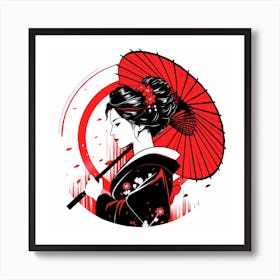 Geisha 11 Art Print