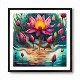 Lotus Art Print