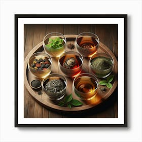 Teas On A Tray Art Print