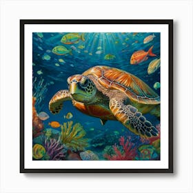 Sea Turtle 1 Art Print