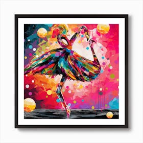Flamingo Dancer Art Print