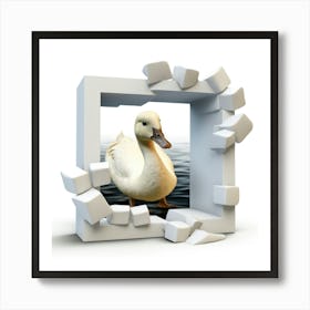 White Swan Art Print