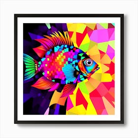 Abstract Fish 4 Art Print