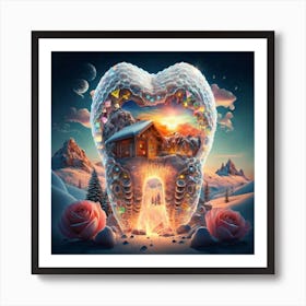 Tooth In The Snow Art Print