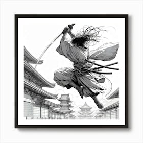 Samurai Art 24 Art Print