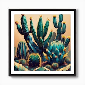 Cacti Artistry Art Print