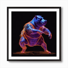 Hippo 8 Art Print