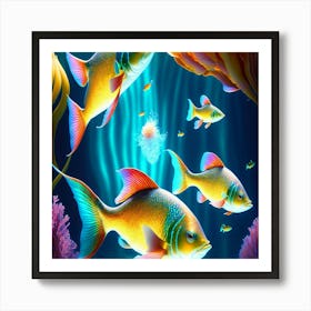 Fishes In The Sea 1 Art Print