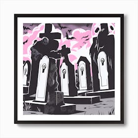 Graveyard 14 Art Print