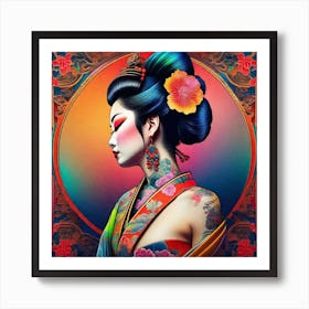 Geisha 180 Art Print