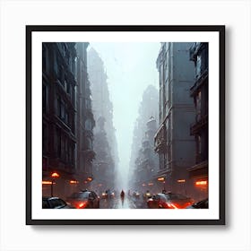 Futuristic City Art Print