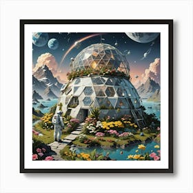 House In The Sky Art Print