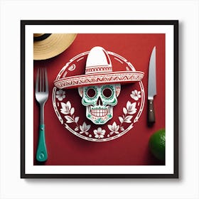 Mexican Skull 86 Art Print