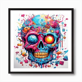 Skull Art 6 Art Print