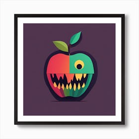 Monster Apple Art Print