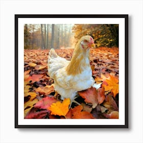 Fall strolls Art Print