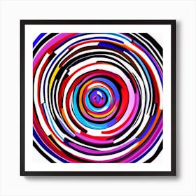 Abstract Circle Art Print