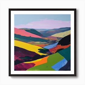 Colourful Abstract Northumberland National Park England 1 Art Print