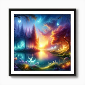 Whispers of the Enchanted Eve Art Print