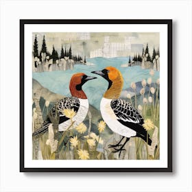 Bird In Nature Canvasback 2 Art Print