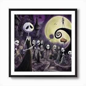 Nightmare Before Christmas 3 Art Print