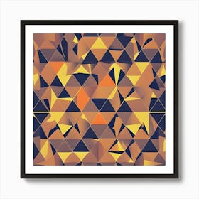 Abstract Triangles 2 Art Print