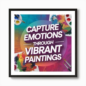 Capture Emotions Through Vibrant Paintings 1 Art Print