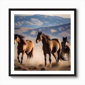 WILD HORSES Art Print