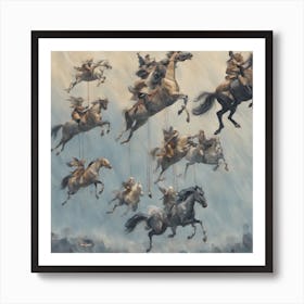 745680 A View Of Flying Horses, Clear Skies And Light Rai Xl 1024 V1 0 Art Print