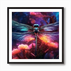 Dragonfly Hd Wallpaper Art Print