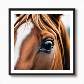 Close Up Of A Horse'S Eye 4 Art Print