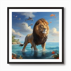 Lion Of The Sea Art Print