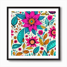 Floral Pattern 5 Art Print