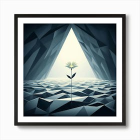 Flower In A Cave 1 Art Print