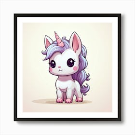 Cute Unicorn 65 Art Print