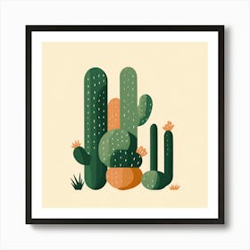 Cactus Illustration 2 Art Print