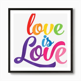 Love Is Love Mens Lgbtq Pride Gay Bi Lesbian Rights 1 Art Print