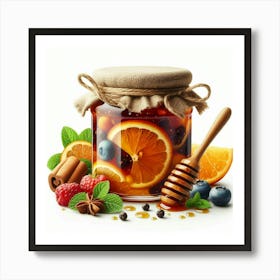 Jar With Jam 5 Art Print