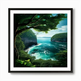 Cliffs Of Bali Art Print