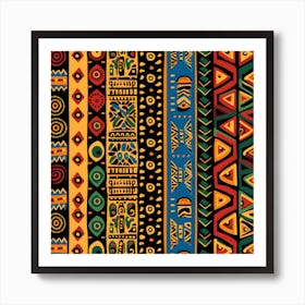 African Tribal Pattern Art Print