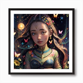 Fairytale Girl Art Print