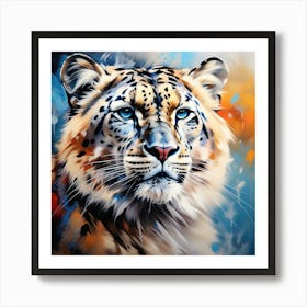 Snow Leopard 1 Art Print