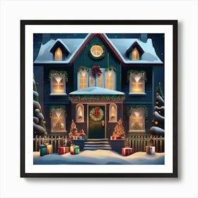 Christmas House 22 Art Print