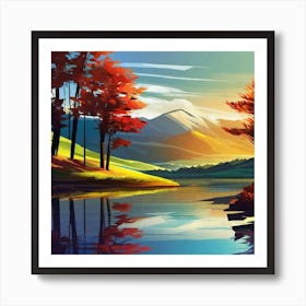 Landscape Painting 74 Art Print