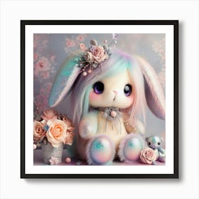 Bunny Rabbit cute Art Print