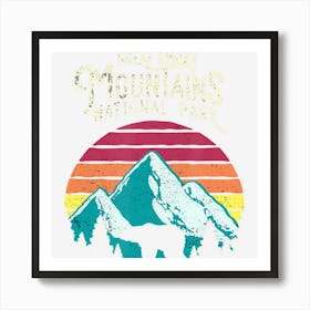 Vintage Great Smoky Mountains National Park Bear Art Print