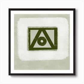 Geometric Abstract Painting 1 Art Print